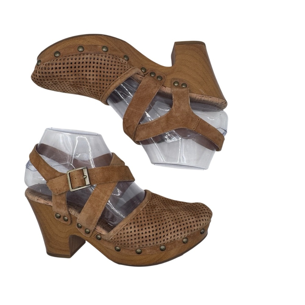 Korks Women's Brown Suede X-Strap Sandals - Size - Picture 3 of 13